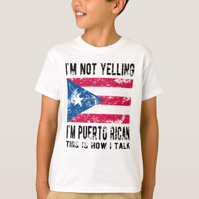 Camiseta Orgullosa raíz puertorriqueña patrimonio de la ban (Anverso)