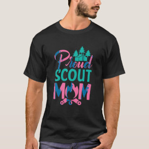 Camiseta Orgullosa Scout, mamá hablando de Nauture Camping
