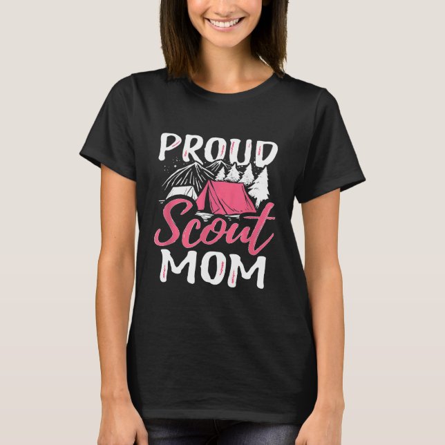Camiseta Orgullosa Scout Mamá Scouts Dirigente De Den Campi (Anverso)