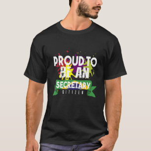 Camiseta Orgullosa secretaria ciudadana profesional de prof