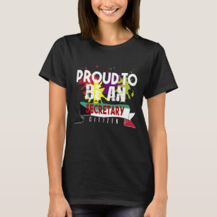 Camiseta Orgullosa secretaria ciudadana profesional de prof