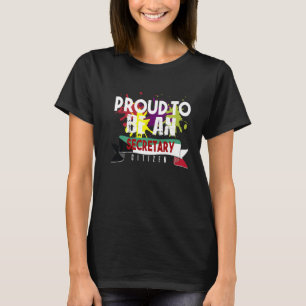 Camiseta Orgullosa secretaria ciudadana profesional de prof