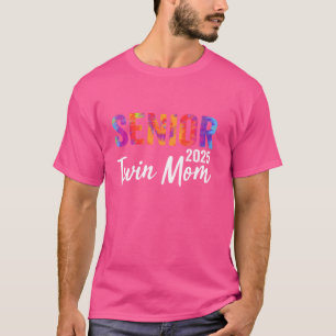 Camiseta Orgullosa Senior Twin Mom 2025 Senior 2025 Clase D