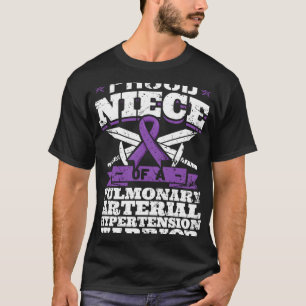 Camiseta Orgullosa sobrina De Una Hipertensión Arterial Pul