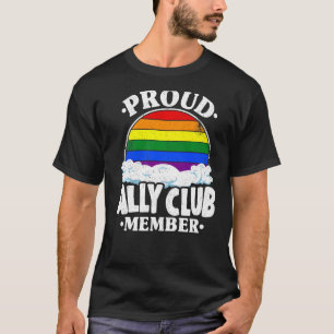 Camiseta Orgullosa socio del club Arcoiris Bandera Gay Lecc
