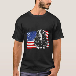 Camiseta Orgullosa Springer español Bandera estadounidense