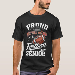 Camiseta Orgullosa Suegra de un Graduado de Fútbol de la Cl