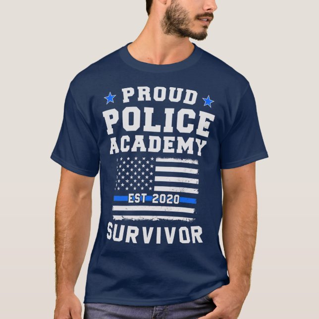 Camiseta Orgullosa superviviente de la Academia de Policía  (Anverso)