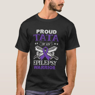 Camiseta Orgullosa Tata De Una Epilepsia De Familia Guerrer