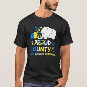 Camiseta Orgullosa tía con síndrome de Down Conciencia Ri a