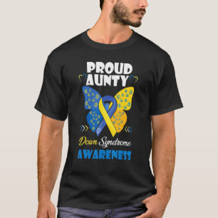 Camiseta Orgullosa tía con síndrome de Down Conciencia Ri a