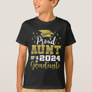 Camiseta Orgullosa Tía De 2024 Graduada De La Impresionante