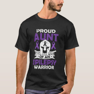 Camiseta Orgullosa Tía De La Epilepsia De La Incautación De