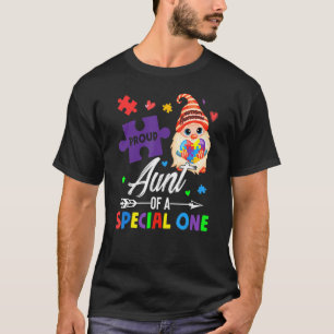Camiseta Orgullosa Tía De Un Especial Autismo De Gnome De U