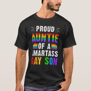 Camiseta Orgullosa Tía De Un Gay Gay Son Lgbt Ally Gay P