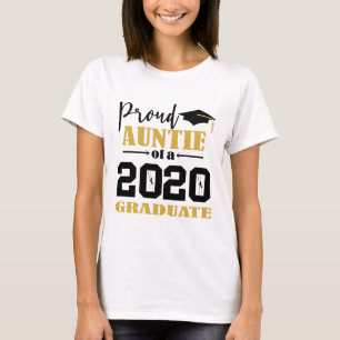 Camiseta Orgullosa tía de un graduado de 2020