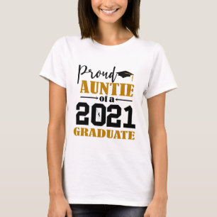 Camiseta Orgullosa tía de un graduado de 2021