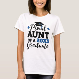 Camiseta Orgullosa tía de un graduado de 2022 tassel rojo n