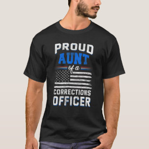 Camiseta Orgullosa tía de un oficial de prisiones