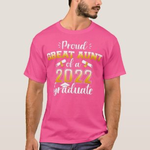 Camiseta Orgullosa tía de una clase de graduada de 2022 por