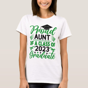Camiseta Orgullosa tía de una clase de graduados en 2023