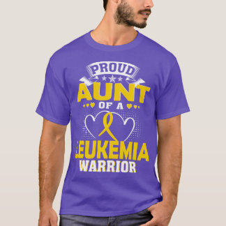 CAMISETA ORGULLOSA TÍA DE UNA DEMOSTRADORA DE LEUKEMIA