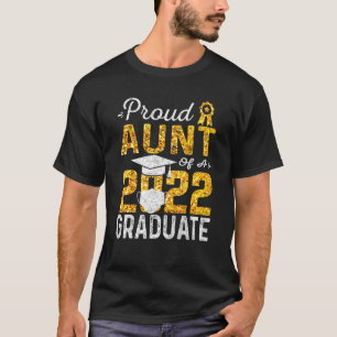 Camiseta Orgullosa Tía De Una Máscara De Cara De Graduado D