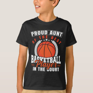 Camiseta Orgullosa Tía Del Mejor Baloncestista