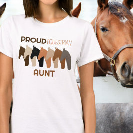 Camiseta Orgullosa tía Ecuestre T-Shirt