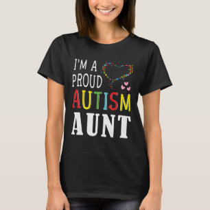 Camiseta Orgullosa tía Puzzle Autismo Especial Conciencia