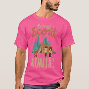 Camiseta Orgullosa tía Scout Camping Scout Líder A