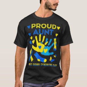 Camiseta Orgullosa tía T21 Día Mundial de Conciencia sobre