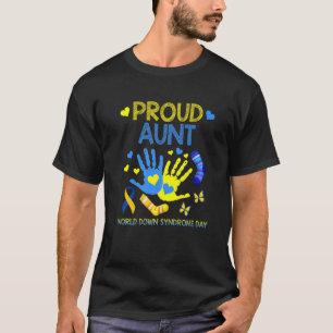 Camiseta Orgullosa tía T21 Día Mundial de Conciencia sobre