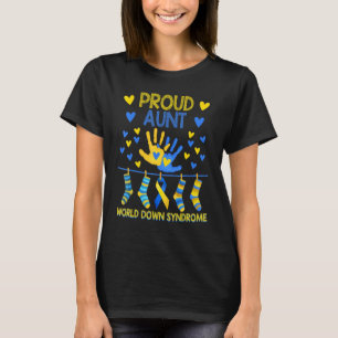 Camiseta Orgullosa tía T21 World Down Syndrome Awareness So