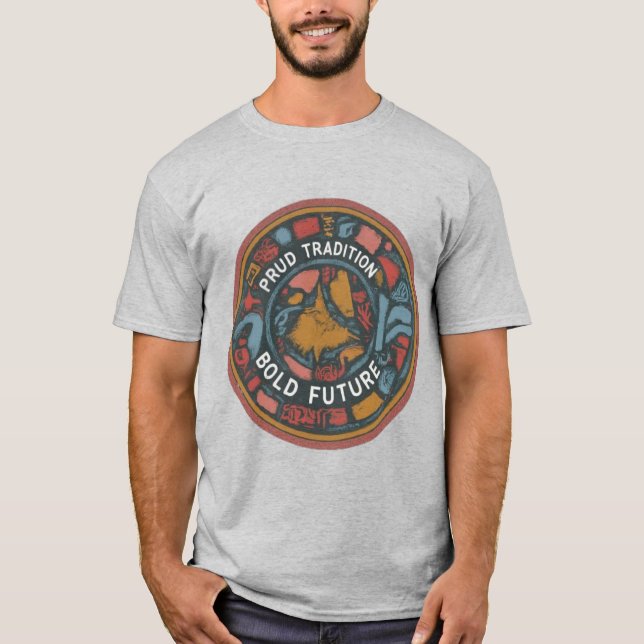 Camiseta Orgullosa Tradición Negrita Futura tendencia unise (Anverso)