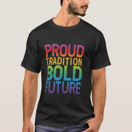 Camiseta Orgullosa Tradición Negrita Futura tendencia unise
