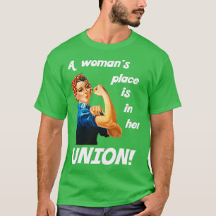 Camiseta Orgullosa unión pro sindical Rosie the Riveter (2)