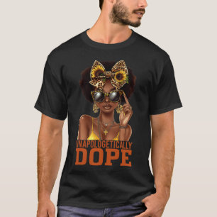 Camiseta Orgullosamente adictivo Orgullo Negro Melanina Afr