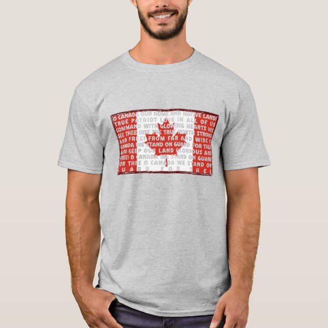 Camiseta Orgullosamente canadiense, Verdadero Norte Fuerte  (Anverso)
