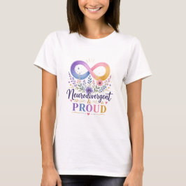 Camiseta Orgullosamente Neurodivergente Arcoíris Infinito