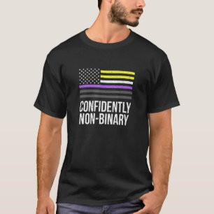 Camiseta Orgullosamente No Binario Lgbtq Orgullo Genderflui