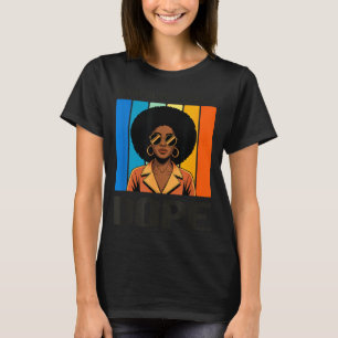 Camiseta Orgullosamente Retro Mujer Afro Orgullo Negro