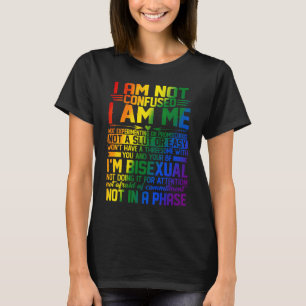 Camiseta Orgullosas citas bisexuales que no confuso bisexua