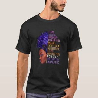 Camiseta Orgullosas damas afroamericanas negras historia ne
