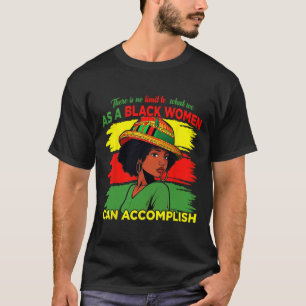 Camiseta Orgullosas damas negras afroamericanas Historia ne