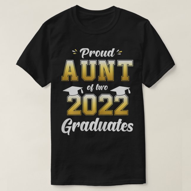 Camiseta Orgullosas de dos graduados de 2022 (Diseño del anverso)