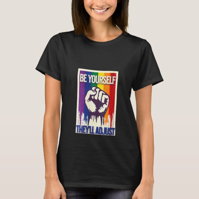 Camiseta Orgullosas de ser vosotras mismas Ellos se adaptar (Anverso)