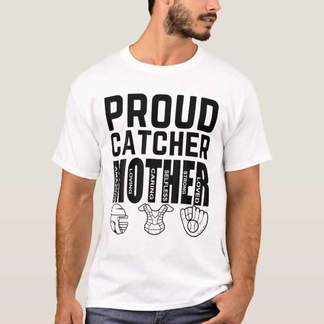 Camiseta Orgullosas madres de cazadoras de béisbol (Anverso)