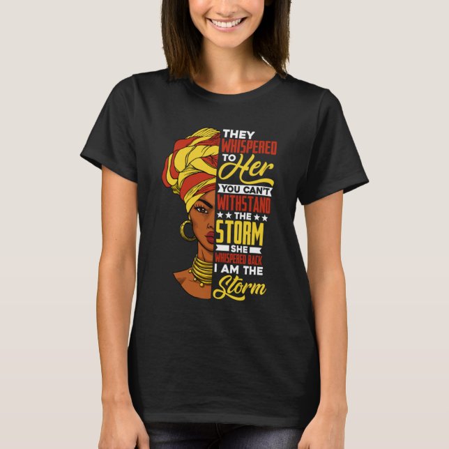 Camiseta Orgullosas mujeres afroamericanas de raza negra (Anverso)