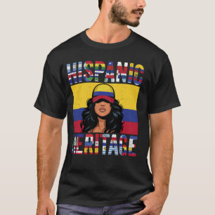 Camiseta Orgullosas mujeres colombianas del patrimonio hisp